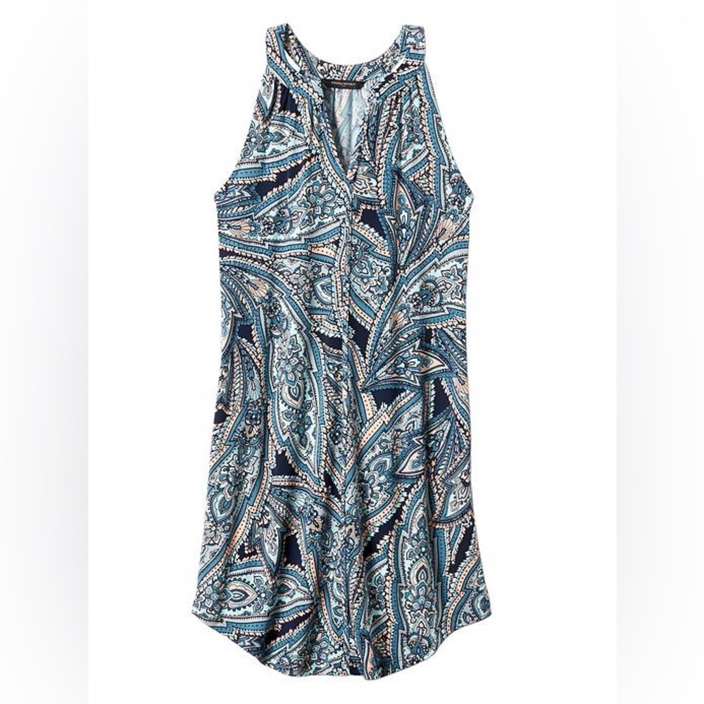 Banana Republic Floral Dress - Blue - Size M